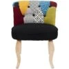 KERAVA - Fauteuil Avec Dossier Capitonné Motif Patchwork -VIDAXL || Songmics Soldes 67369390 1