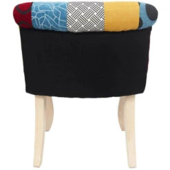KERAVA - Fauteuil Avec Dossier Capitonné Motif Patchwork -VIDAXL || Songmics Soldes 67369390 5