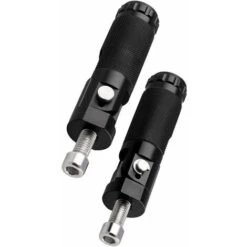 Déstockage 2pcs Noir Pour Moto Pliant Repose-Pieds CNC Motor Bike Footpegs Pédales Pièces