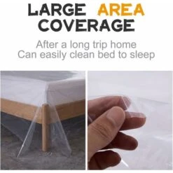 Lot De 2 Housses De Protection En Plastique Transparent Pour Canapé - Imperméable - 2 X 3 M -VIDAXL || Songmics Soldes 71330146 3