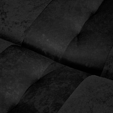 NIYO - Canapé 3 Places Convertible En Tissu Noir 6 NIYO - Canapé 3 Places Convertible En Tissu Noir – Image 4