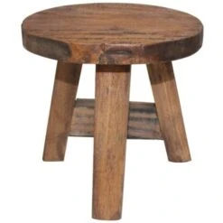Tabouret Bois De Récupération Massif VidaXL