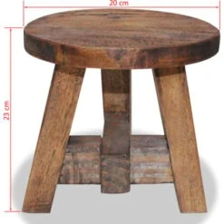 Tabouret Bois De Récupération Massif VidaXL -VIDAXL || Songmics Soldes 7222340 3