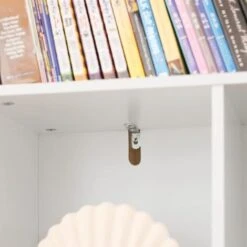 SoBuy KMB55-W Bibliothèque Pour Enfant Étagère Enfant Étagère à Jouets Rangement Pour Livres Et Jouets Meuble Enfant Meuble De Rangement Pour Chambre D’enfant Avec 8 Compartiments, 106x30x104 Cm -VIDAXL || Songmics Soldes 72459707 4