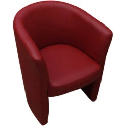 Dmora Fauteuil Avec Revêtement En éco-cuir, Couleur Rouge, 65 X 78 X 60 Cm -VIDAXL || Songmics Soldes 72530237 2