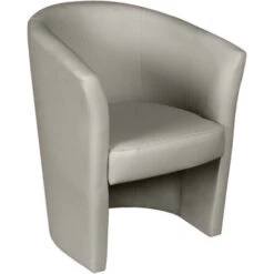 Dmora Fauteuil Avec Revêtement En éco-cuir, Couleur Grise, 65 X 78 X 60 Cm -VIDAXL || Songmics Soldes 72530564 2