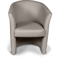 Dmora Fauteuil Avec Revêtement En éco-cuir, Couleur Grise, 65 X 78 X 60 Cm -VIDAXL || Songmics Soldes 72530564 3