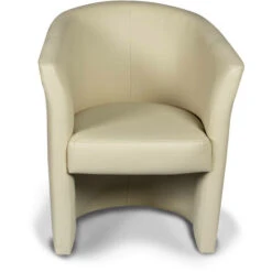 Dmora Fauteuil Avec Revêtement En éco-cuir, Couleur Beige, Dimensions 65 X 78 X 60 Cm -VIDAXL || Songmics Soldes 72530575 4