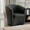 Talamo Italia Chaise Longue Annaluna, Chaise Longue, 100% Made In Italy, Fauteuil Relax En éco-cuir, Cm 70x60h74, Noir -VIDAXL || Songmics Soldes 72531236 1