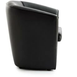 Talamo Italia Chaise Longue Annaluna, Chaise Longue, 100% Made In Italy, Fauteuil Relax En éco-cuir, Cm 70x60h74, Noir -VIDAXL || Songmics Soldes 72531236 3