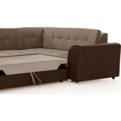 Canapé Panoramique Convertible - DAMIEN VELOURS - En Tissu Marron Clair Et Marron Foncé De Qualité, 7 Places, Méridienne à Gauche Et Angle à Droite (vu De Face) 10 Canapé Panoramique Convertible - DAMIEN VELOURS - En Tissu Marron Clair Et Marron Foncé De Qualité, 7 Places, Méridienne à Gauche Et Angle à Droite (vu De Face) -VIDAXL || Songmics Soldes 72606563 4