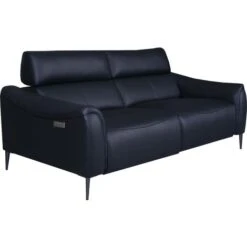 Canapé 2 Places Avec 2 Relax En 100% Tout Cuir épais De Luxe Italien Avec 2 Relax électriques Et 2 Têtières électriques, MILAN, Noir -VIDAXL || Songmics Soldes 72607100 5