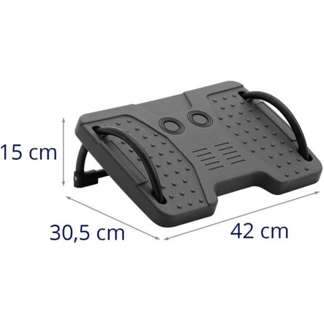 Repose Pieds Bureau Repose Pieds Ergonomique Acier / Plastique Gris Foncé 25 Kg 7 Repose Pieds Bureau Repose Pieds Ergonomique Acier / Plastique Gris Foncé 25 Kg – Image 5