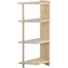 Etagère D'angle En Pin Brut Gala 4 Tablettes -VIDAXL || Songmics Soldes 7452898 1
