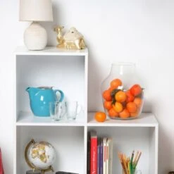 Meuble 6 Cases En Escalier - Casâme - Blanc -VIDAXL || Songmics Soldes 74893700 5