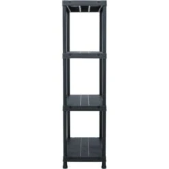 Étagère De Rangement | Meuble Étagère Meuble De Rangement Noir 100 Kg 60x30x138 Cm Plastique 64807 -VIDAXL || Songmics Soldes 75175648 3