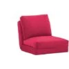 Pouf Convertible 1 Place Joude Velours Fuchsia -VIDAXL || Songmics Soldes 76662357 1