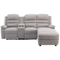 Canapé D'angle Droit Relax En Tissu Beige MACEDONIA -VIDAXL || Songmics Soldes 77590454 2