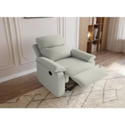 Fauteuil Relax Gris Clair JACOB -VIDAXL || Songmics Soldes 78331928 2