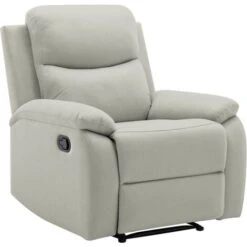 Fauteuil Relax Gris Clair JACOB -VIDAXL || Songmics Soldes 78331928 5