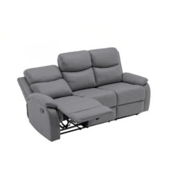 Canapé Relax Gris Foncé 3 Places JACOB -VIDAXL || Songmics Soldes 78331930 5