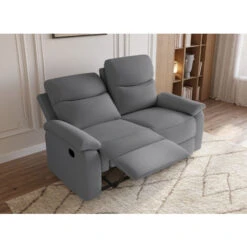 Canapé Relax Gris Foncé 2 Places JACOB 8 Canapé Relax Gris Foncé 2 Places JACOB -VIDAXL || Songmics Soldes 78331934 2