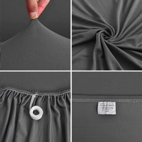 Housse De Canapé Imperméable, Housse De Canapé En Forme De L, Tissu Extensible Confortable (Le Noir, 145x185) 5 Housse De Canapé Imperméable, Housse De Canapé En Forme De L, Tissu Extensible Confortable (Le Noir, 145x185) – Image 3