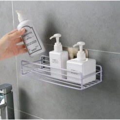 SVKBJROY Étagères De Salle De Bain Murales, étagères Flottantes, Noir, étagère Adhésive, étagères De Rangement Murales, étagère Sans Perforation Pour Cuisine, Salle De Bain, Salon, Chambre, Bureau, Bi -VIDAXL || Songmics Soldes 79852918 4