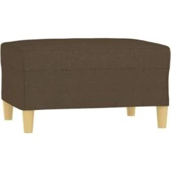 Canapé à 3 Places Avec Repose-pieds Marron 210 Cm Tissu VidaXL -VIDAXL || Songmics Soldes 80308087 4
