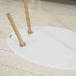 Table Basse Ovale Table D’appoint Design Moderne Table De Salon En Bois FBT61-W SoBuy® -VIDAXL || Songmics Soldes 8039437 4