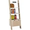 Bibliothèque Étagère De Rangement 4 étagères Avec 1 Armoire Modern – L65xP40xH179cm FRG110-WN SoBuy® -VIDAXL || Songmics Soldes 8039451 1