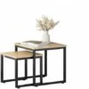 Tables Basses Gigognes - Set De 2 - Lot De 2 Tables D'appoint Empilables FBT42-N SoBuy® 2 Tables Basses Gigognes - Set De 2 - Lot De 2 Tables D'appoint Empilables FBT42-N SoBuy® -VIDAXL || Songmics Soldes 8039543 1