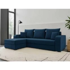 Harvey - Canapé D'angle Réversible - Convertible - Avec Coffre - En Velours - 4 Places - Style Contemporain