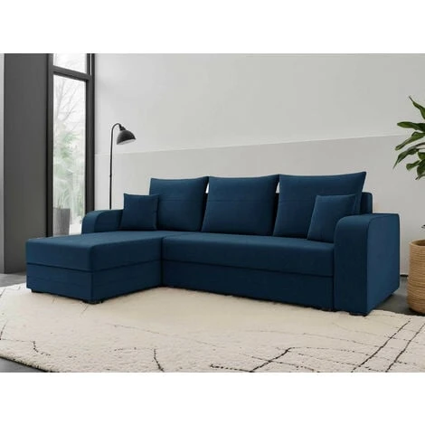 Harvey - Canapé D'angle Réversible - Convertible - Avec Coffre - En Velours - 4 Places - Style Contemporain 3 Harvey - Canapé D'angle Réversible - Convertible - Avec Coffre - En Velours - 4 Places - Style Contemporain