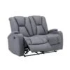 Canapé 2 Places Relax En Tissu Microfibre Gris CLARENCE -VIDAXL || Songmics Soldes 83651984 1