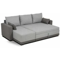 BUDWING Canapé D'angle Réversible (droite Et Gauche) Convertible 3 Places Tissu Gris Leah 230x80x70 Cm -VIDAXL || Songmics Soldes 83863285 4