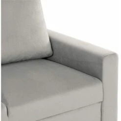 BUDWING Canapé D'angle Réversible (droite Et Gauche) 3 Places Tissu Gris Clair Fox 200x77x85 Cm -VIDAXL || Songmics Soldes 83863287 3