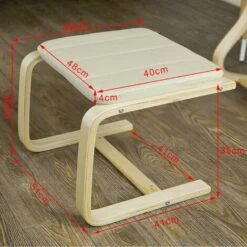 Repose Pieds Rembourré, Repose Jambes- Beige FST38-W SoBuy® -VIDAXL || Songmics Soldes 8466799 3