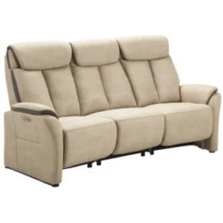 Canapé Relaxation électrique En Nubuck Gris Kondort - 1, 2 Ou 3 Places - Nombre De Place(s) Fauteuil Relax électrique -VIDAXL || Songmics Soldes 86714206 4