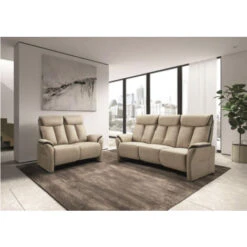 Canapé Relaxation électrique En Nubuck Gris Kondort - 1, 2 Ou 3 Places - Nombre De Place(s) Fauteuil Relax électrique -VIDAXL || Songmics Soldes 86714206 5