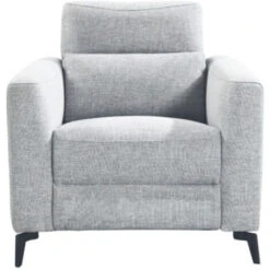 Canapé De Relaxation électrique En Tissu Bakay - 2 Couleurs - 1, 2 Ou 3 Places - Nombre De Place(s) Fauteuil - Couleur Gris Clair - Système Electrique -VIDAXL || Songmics Soldes 86718055 2