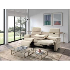 Canapé De Relaxation En Nubuck Valenza - Manuel Ou électrique - 2 Couleurs - 1, 2 Ou 3 Places - Couleur Beige Clair - Système Electrique - Nombre De Place(s) Fauteuil -VIDAXL || Songmics Soldes 86718629 2
