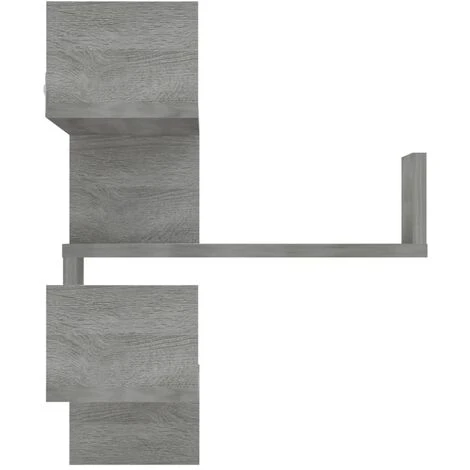 Elegant-Stil Étagère D'angle Murale Sonoma Gris 40x40x50cm Bois D'ingénierie,Montage Facile,3,7 Kg 5 Elegant-Stil Étagère D'angle Murale Sonoma Gris 40x40x50cm Bois D'ingénierie,Montage Facile,3,7 Kg – Image 3