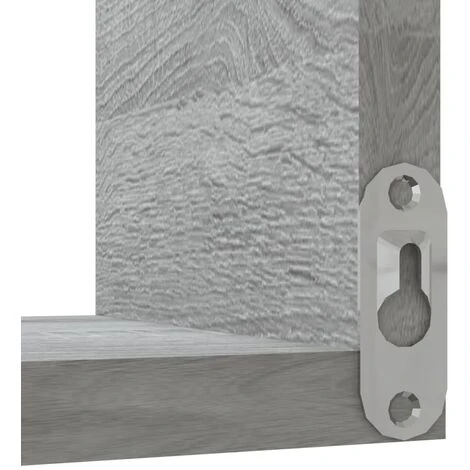Elegant-Stil Étagère D'angle Murale Sonoma Gris 40x40x50cm Bois D'ingénierie,Montage Facile,3,7 Kg 7 Elegant-Stil Étagère D'angle Murale Sonoma Gris 40x40x50cm Bois D'ingénierie,Montage Facile,3,7 Kg – Image 5