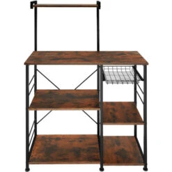 Etagère De Cuisine Crawley 90x40x131,5cm - Étagère De Cuisine, étagère Sur Pied, étagère Pour Micro-ondes -VIDAXL || Songmics Soldes 87911890 3