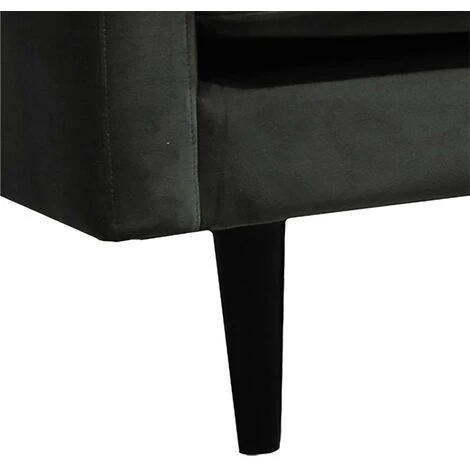 Canapé “Candice” 3 Places En Velours Vert Kaki - Atmosphera Créateur D'intérieur 5 Canapé “Candice” 3 Places En Velours Vert Kaki - Atmosphera Créateur D'intérieur – Image 3