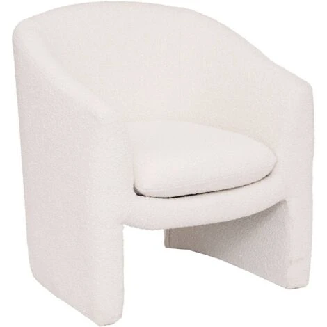 Fauteuil Boucle Kunjo Blanc - Atmosphera Créateur D'intérieur 3 Fauteuil Boucle Kunjo Blanc - Atmosphera Créateur D'intérieur