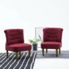Lot De 2 Chaises Design - Chaises Françaises Rouge Bordeaux Tissu BonneVie-30807 -VIDAXL || Songmics Soldes 88054880 1