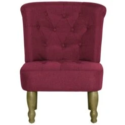 Lot De 2 Chaises Design - Chaises Françaises Rouge Bordeaux Tissu BonneVie-30807 -VIDAXL || Songmics Soldes 88054880 3