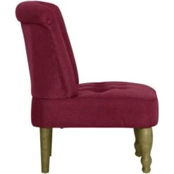 Lot De 2 Chaises Design - Chaises Françaises Rouge Bordeaux Tissu BonneVie-30807 -VIDAXL || Songmics Soldes 88054880 4